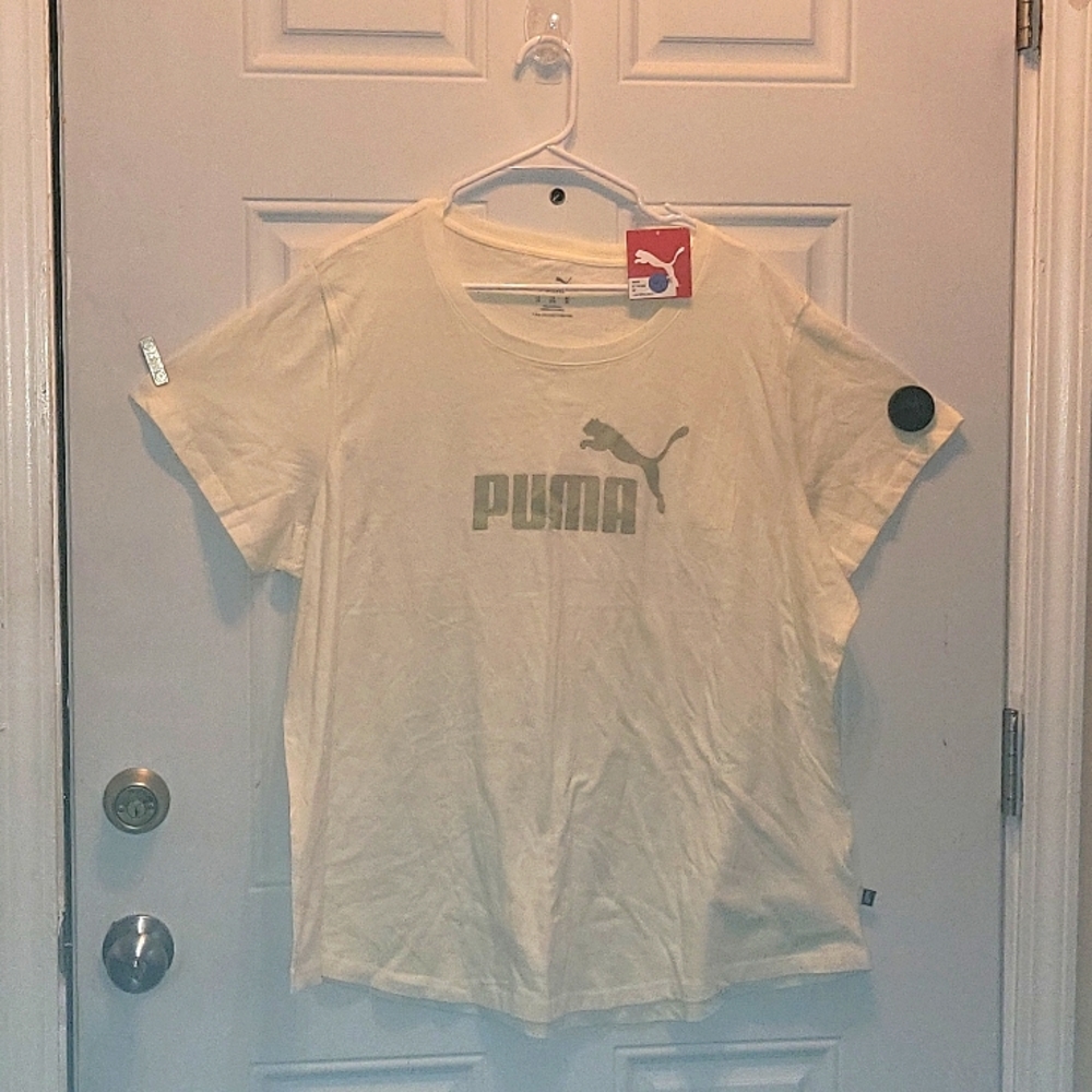 Puma white t-shirt size 2x NWT